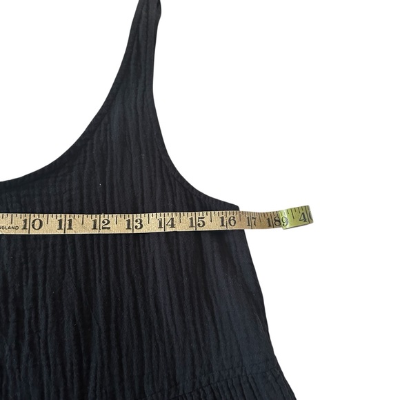 Aritzia Wilfred Free Firefly Black Gauzy Midi Dress Size Medium - Picture 13 of 16